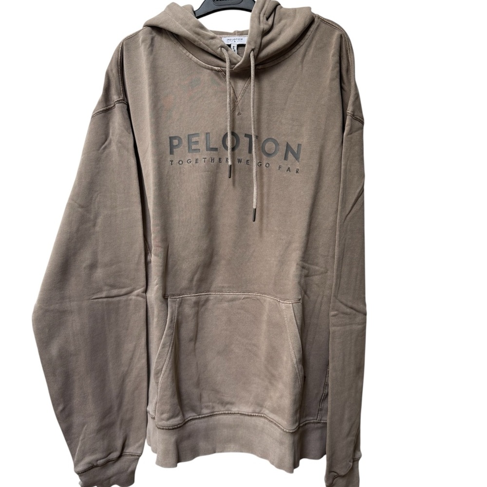 Peloton Men's Tan/Taupe Hoodie